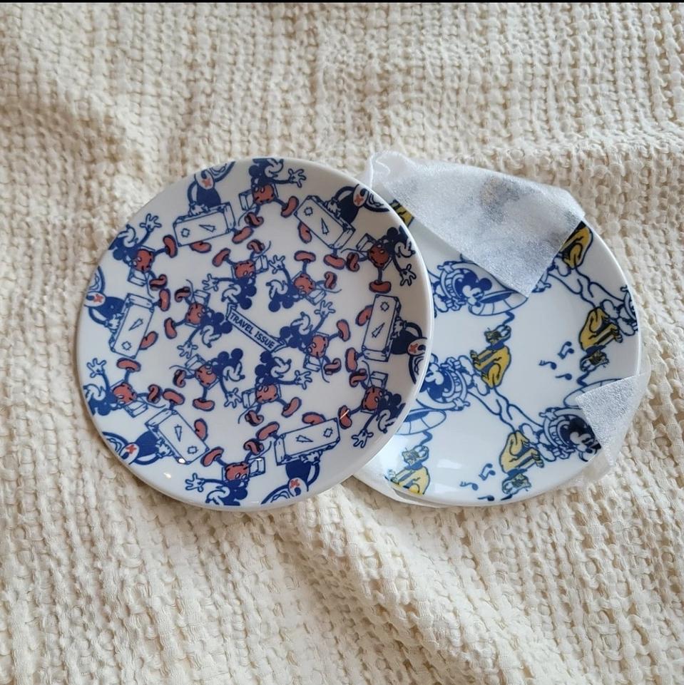 프랑프랑 디즈니 접시 2p