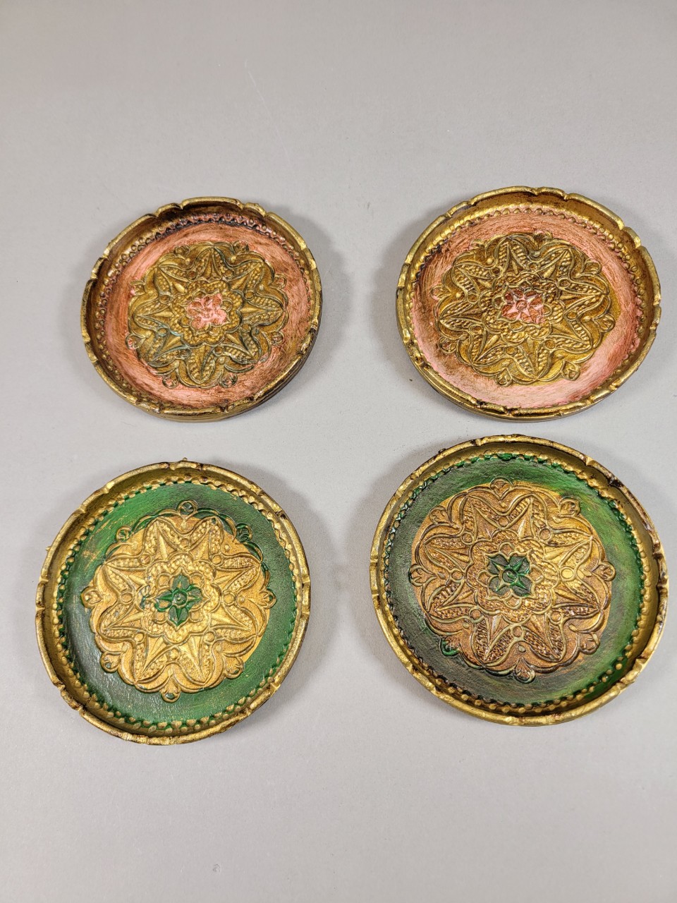 이탈리아 빈티지 소형 트레이 엔틱 앤틱 