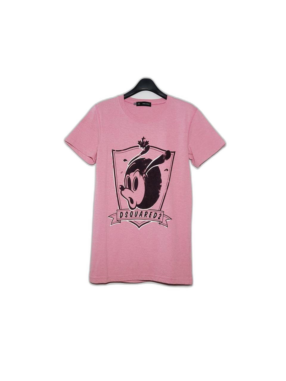 DSQUARED2 디스퀘어드2 여성 핑크 반팔라운드티