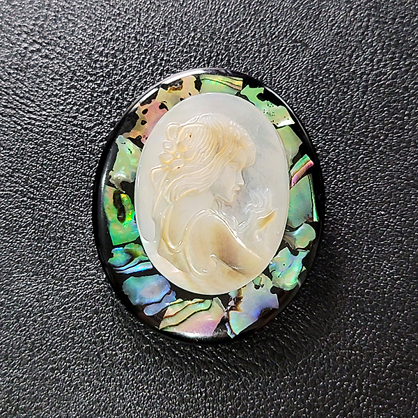 Luna 자개 브로치 남자 여자 빈티지 엔틱 명품 소녀