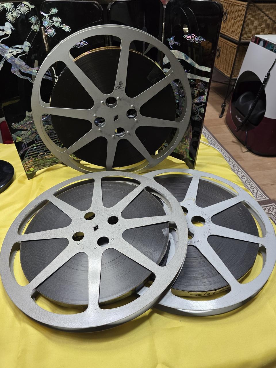 16mm 영사기필름 세점