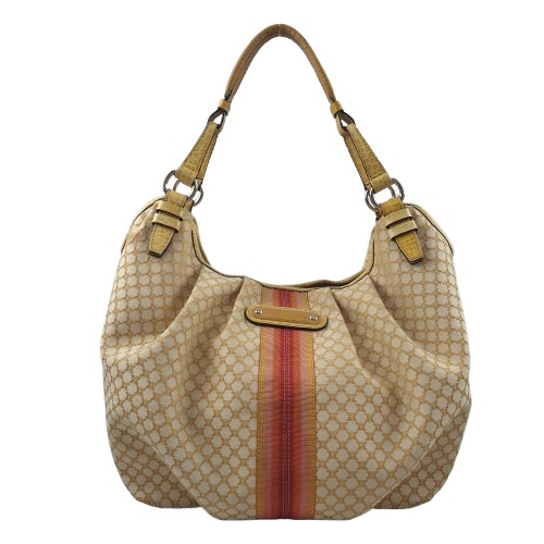 셀린느 옐로우 마카담 캔버스 호보백