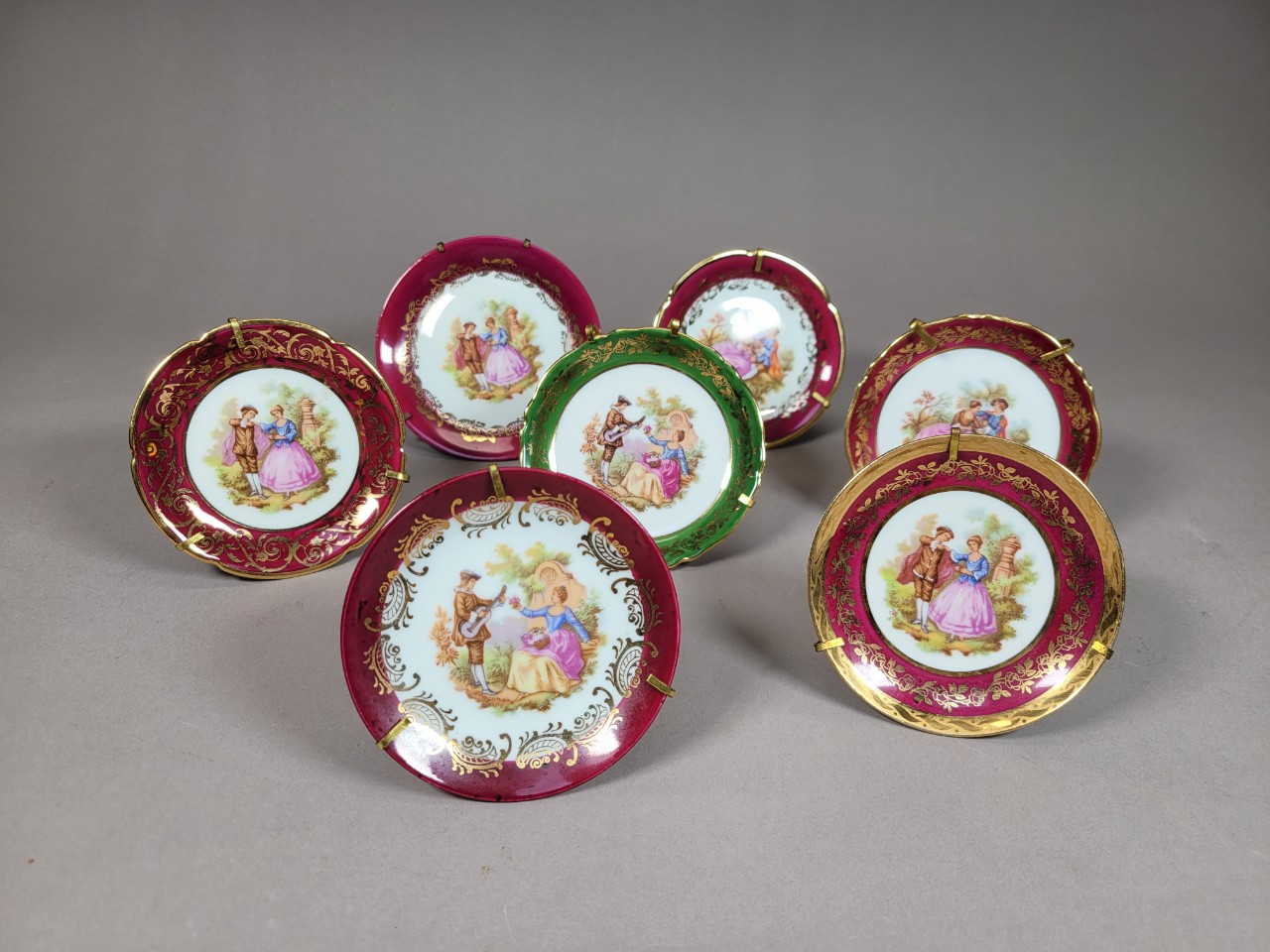 프랑스 리모지 프라고나르 핀접시 엔틱 앤틱