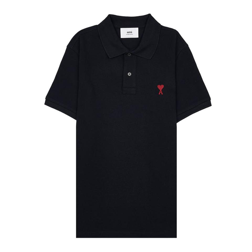 새상품) 아미 스몰하트 코튼 반팔카라티 피케티 m