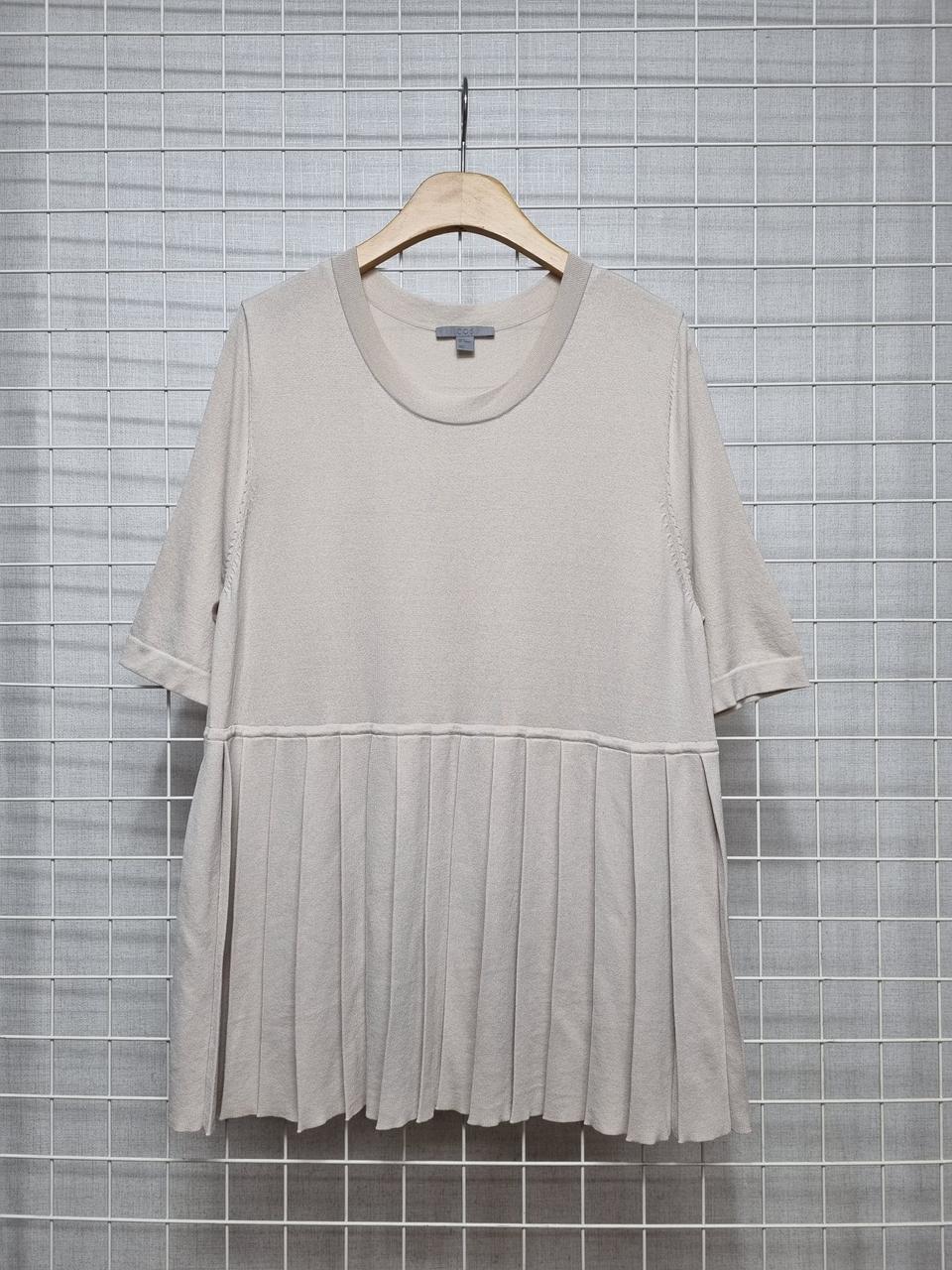 COS 코스 니트 반팔 (베이지)