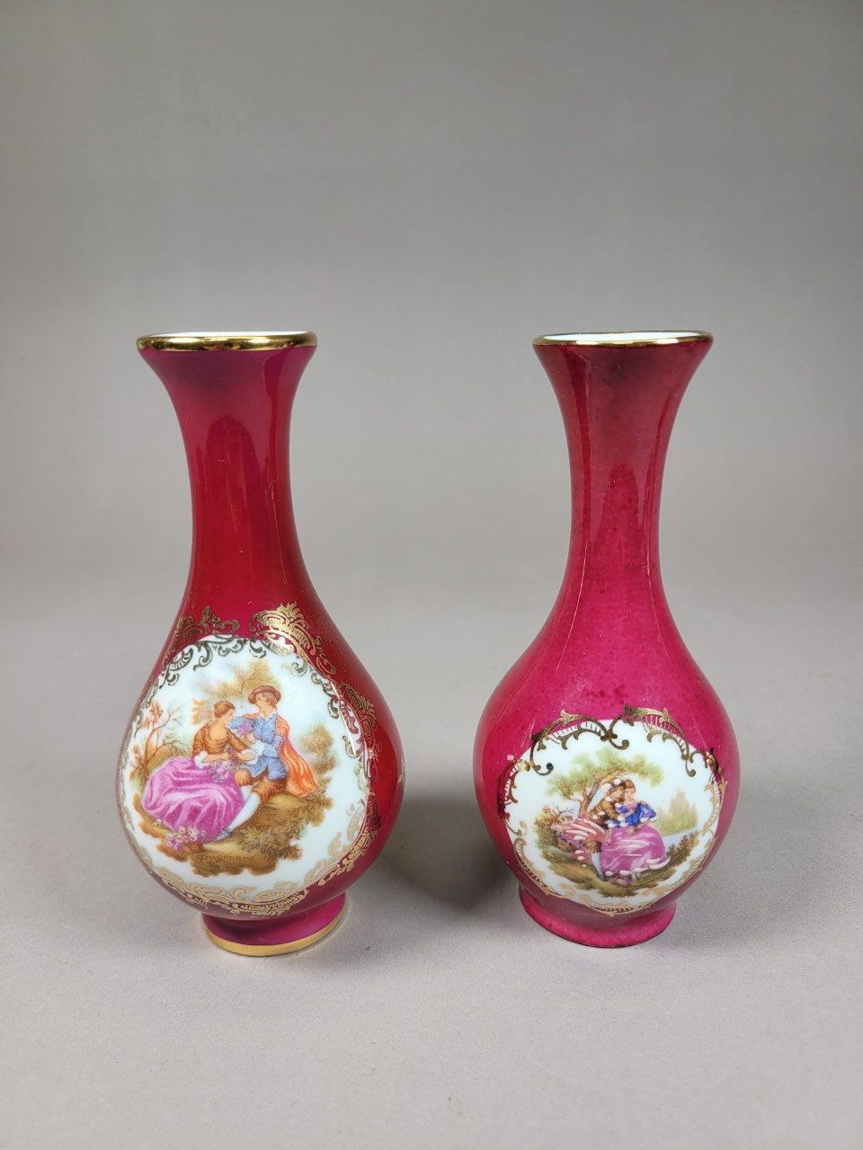 프랑스 리모지 미니화병 엔틱 앤틱