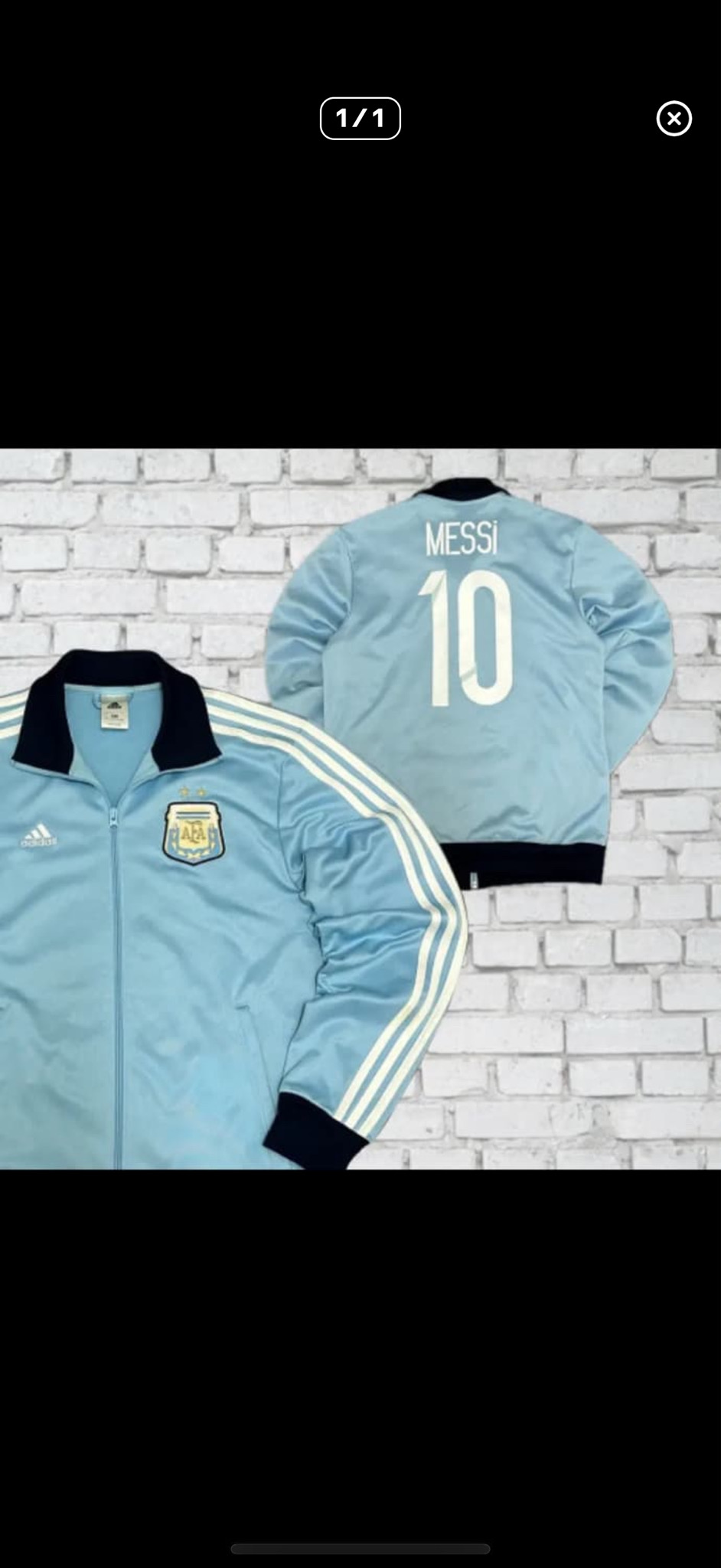 아르헨티나 아디다스 국대 삼선 져지 m 희귀 메시 대대장 축구 져지