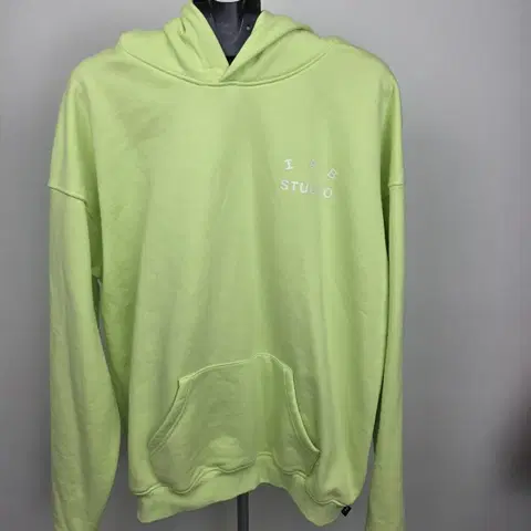 IAB STUDIO 아이앱 스튜디오 라임 후드티 XXL/ 상태 아주 좋음