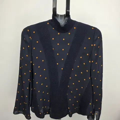 O'2nd 오즈세컨 도트 블라우스 size 1