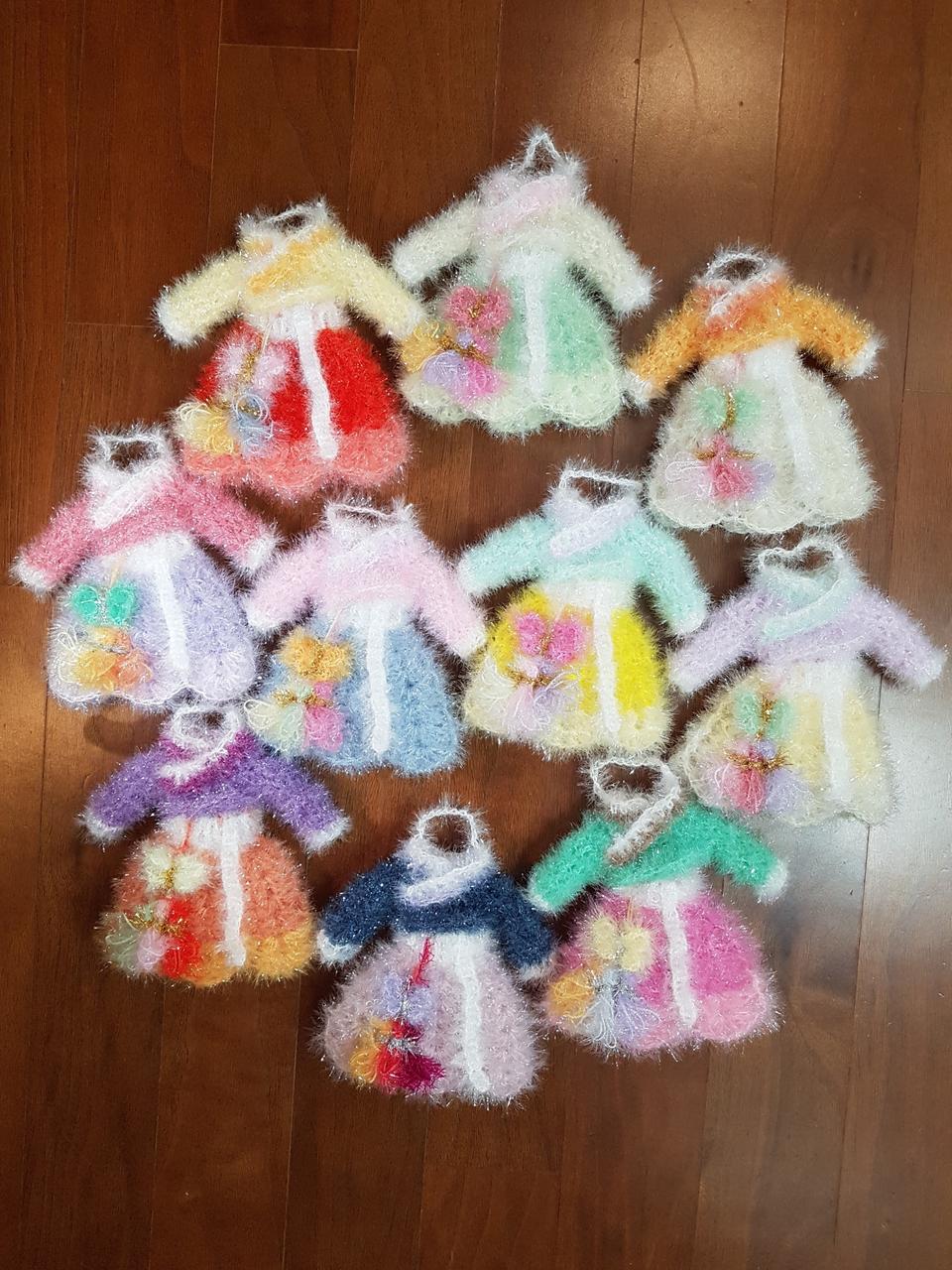 알록달록 한복수세미(짧은저고리버전)