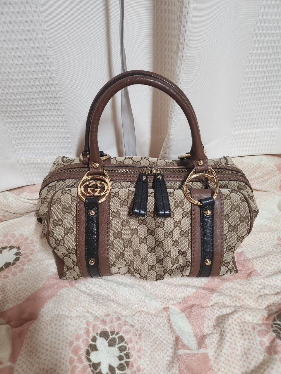 구찌 인터라킹 토트백