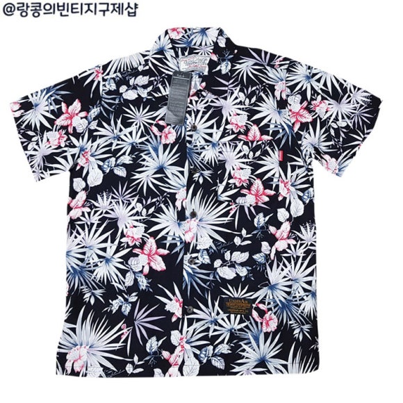 언더에어 빈티지 스트릿 하와이안 반팔 셔츠