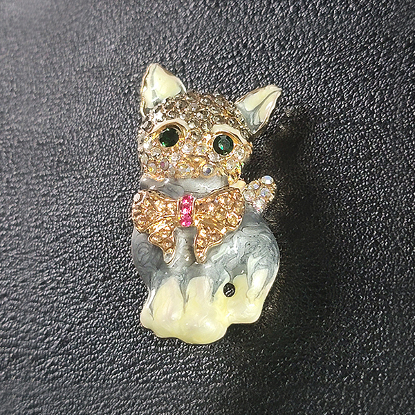 Nekomata 브로치 남자 여자 엔틱 빈티지 선물 소품 네코마타 고양이