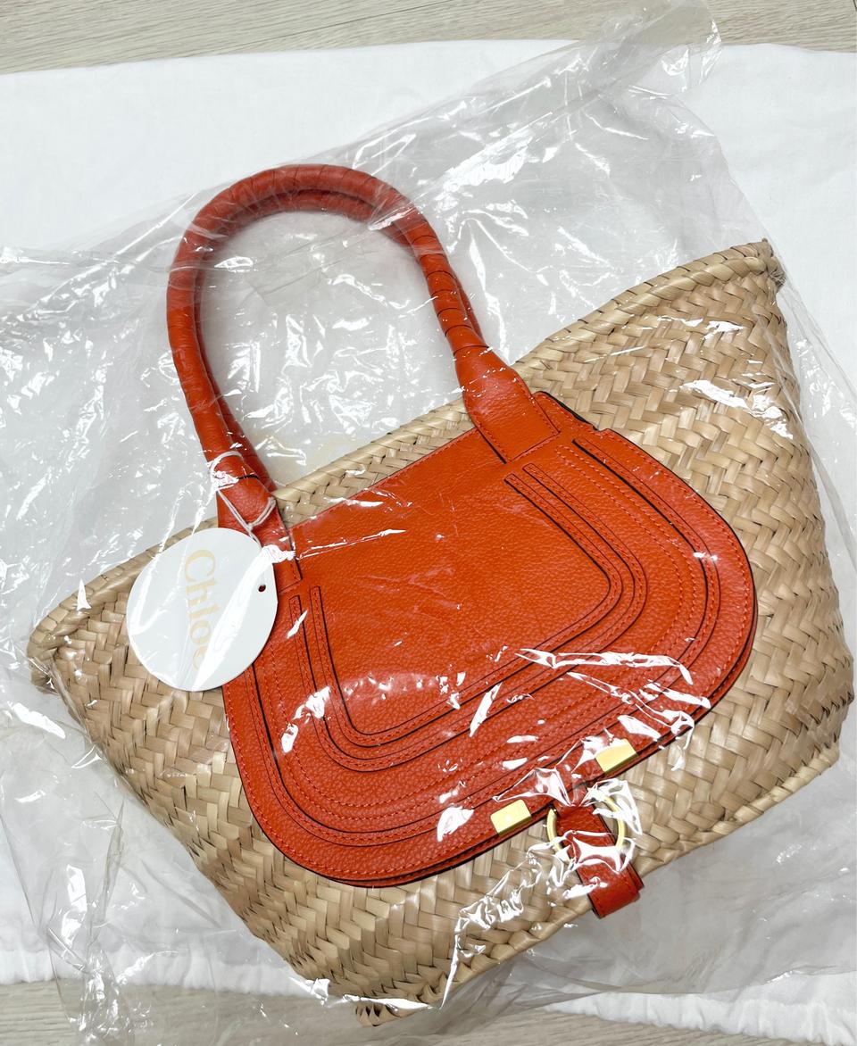 정품 끌로에 마르씨 라탄백 라피아백