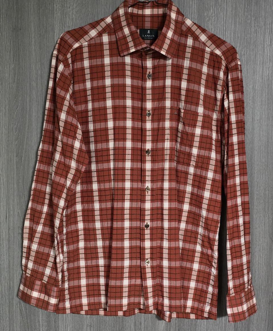 랑방 남자 체크 셔츠남방.  싸이즈 95