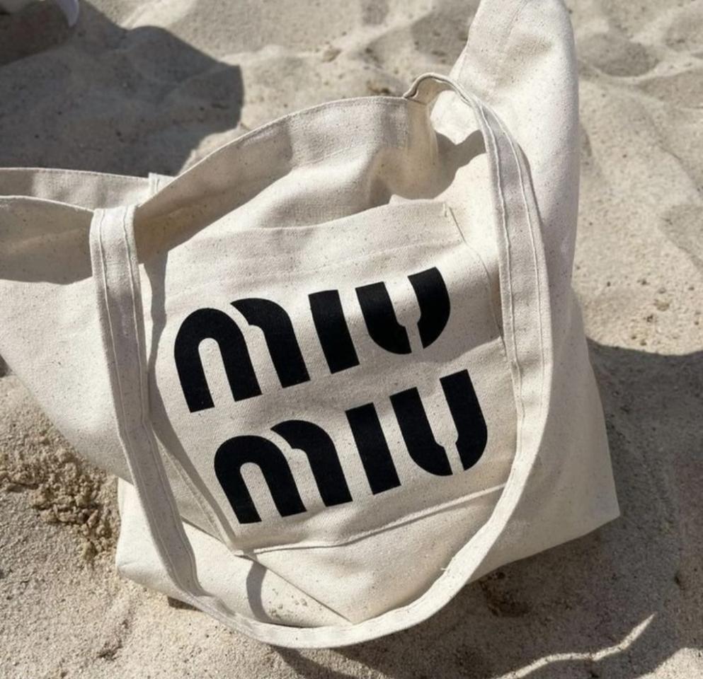 아이보리색상 옥스퍼드소재 에코백(새상품)