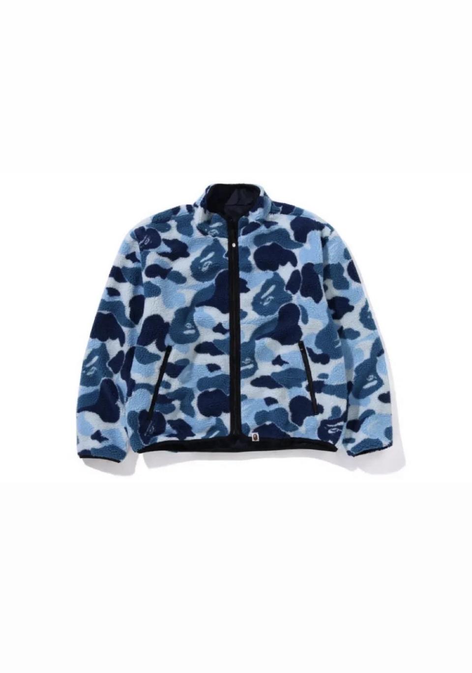 베이프 카모 리버서블 플리스 자켓 BAPE CAMO