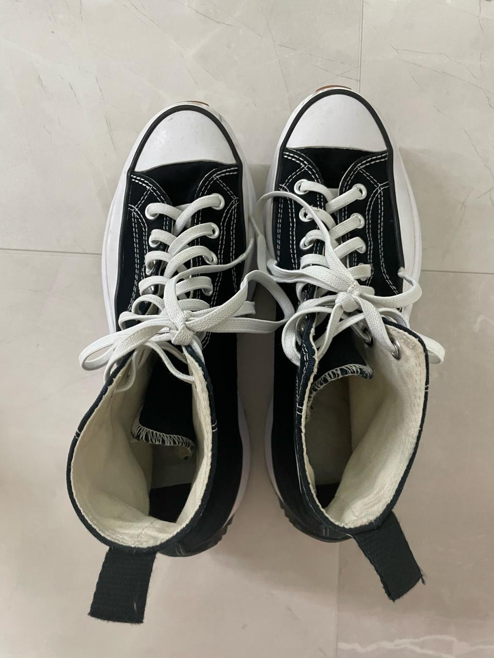 컨버스 런스타 하이크 하이 블랙