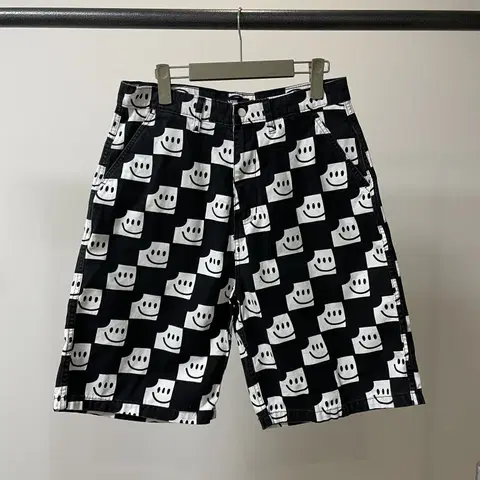 (M) Vans 반스 스마일 체크 반바지