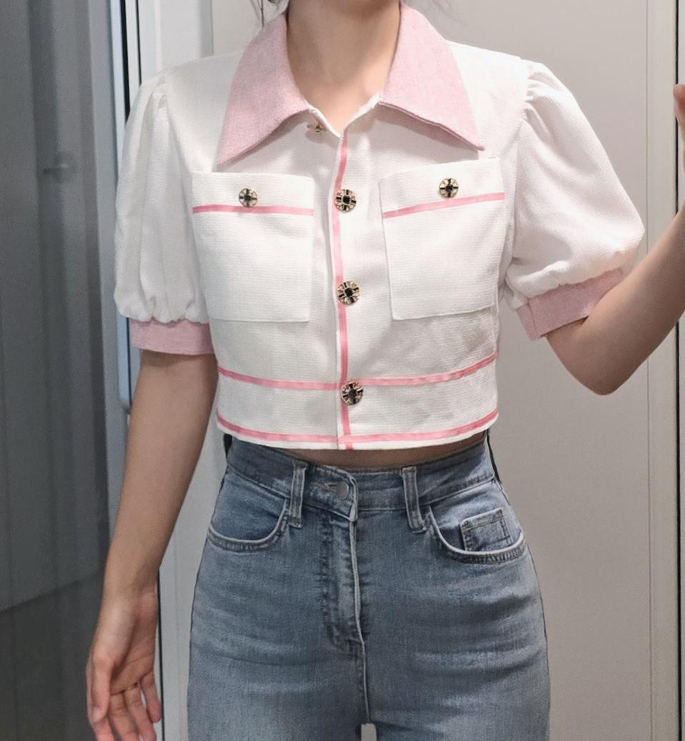 여름 반팔 자켓 예쁜 단추