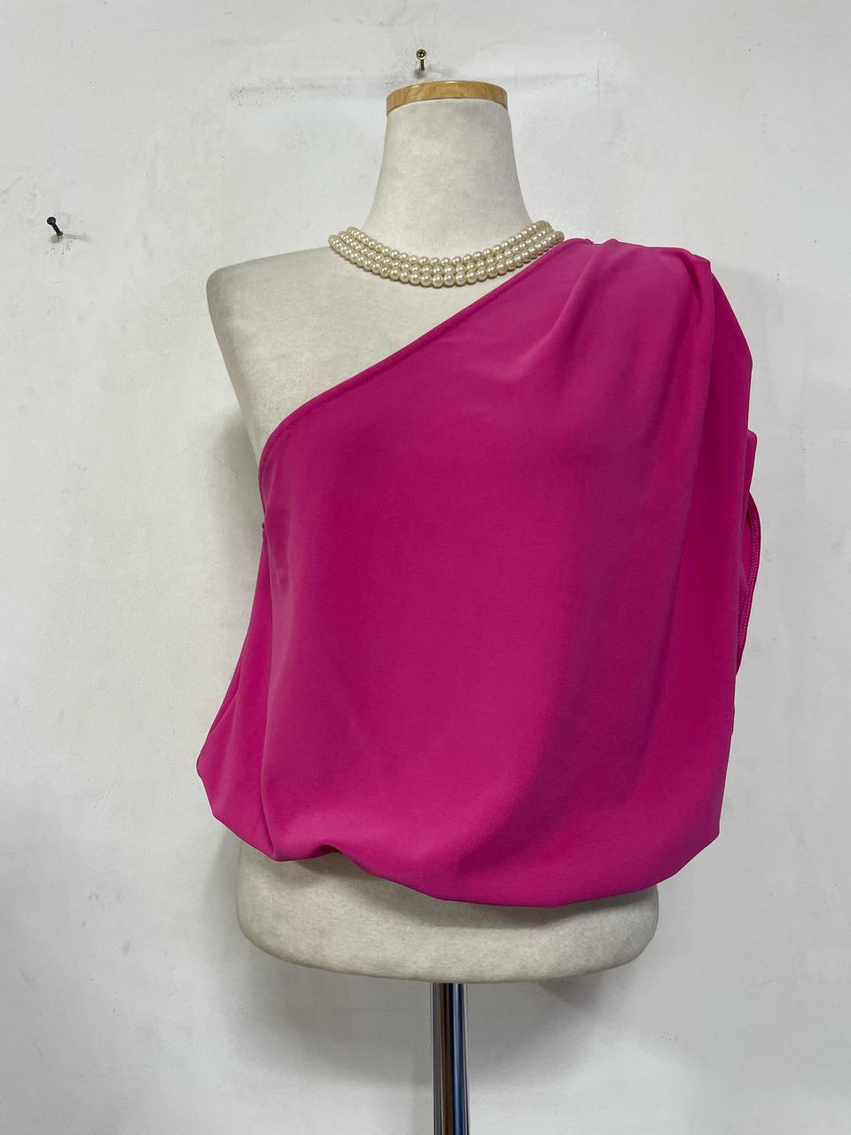 택39000특가새)ZARA 자라  언발 오프숄더 블라우스.크롭.셔링