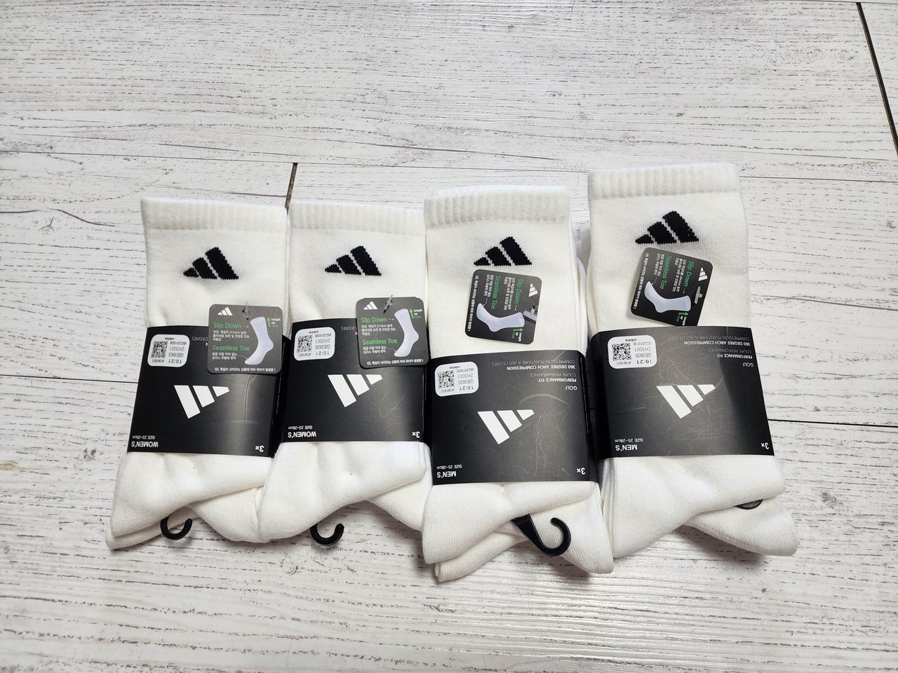 아디다스 장목양말 남성용6족+여성용6족 총12족새상품 정품 무료배송 네