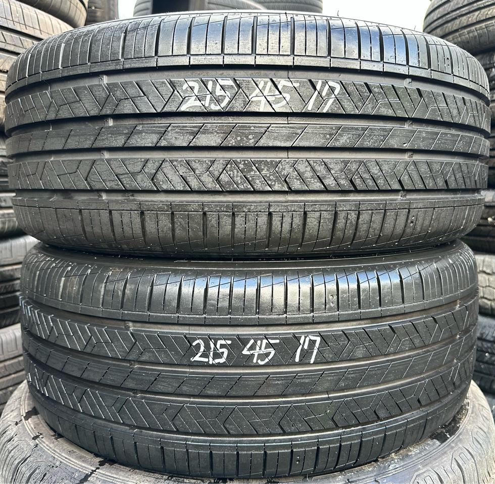 215 45 17한국중고타이어2개2154517