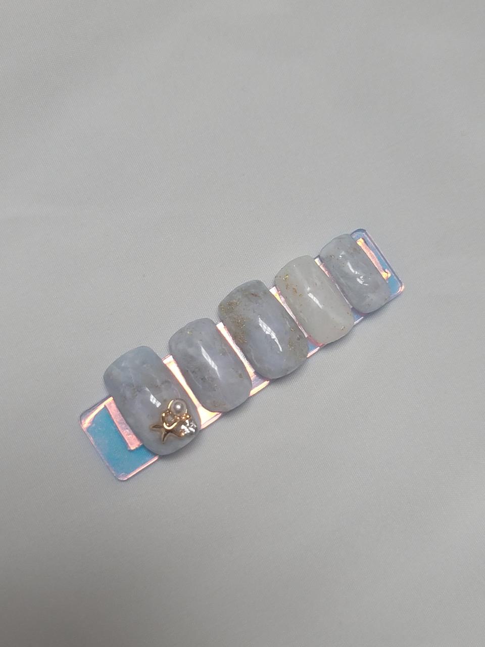 [수제네일팁] 대리석 마블 네일팁