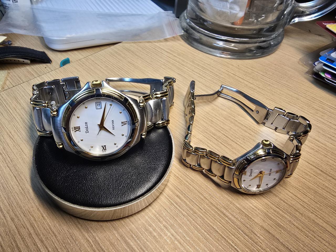 빈티지 돌체 렉스타 사파이어글라스 남녀시계 2종