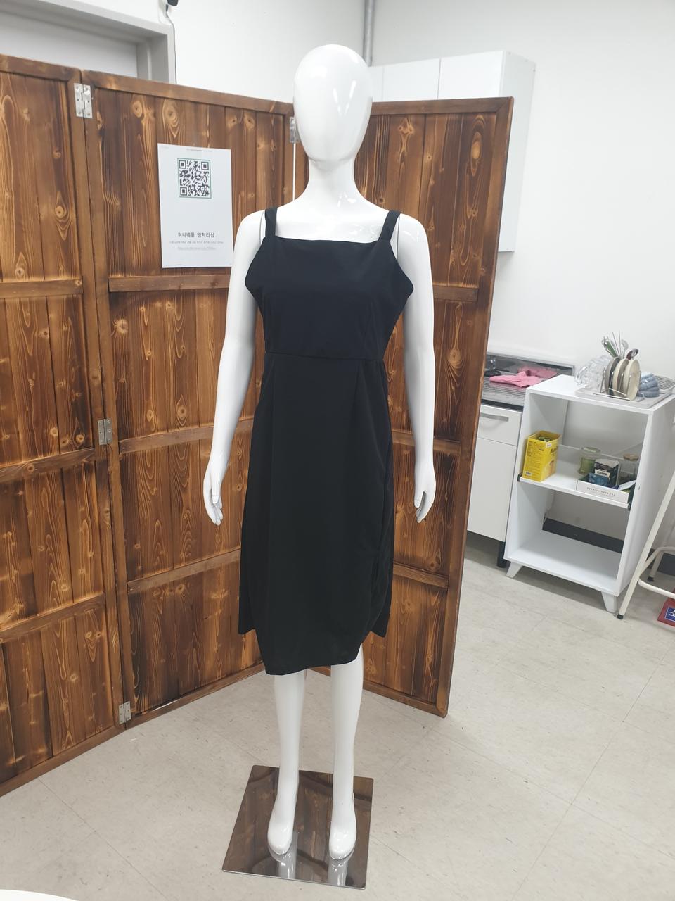 미디길이 슬리브리스 나시 여름 원피스