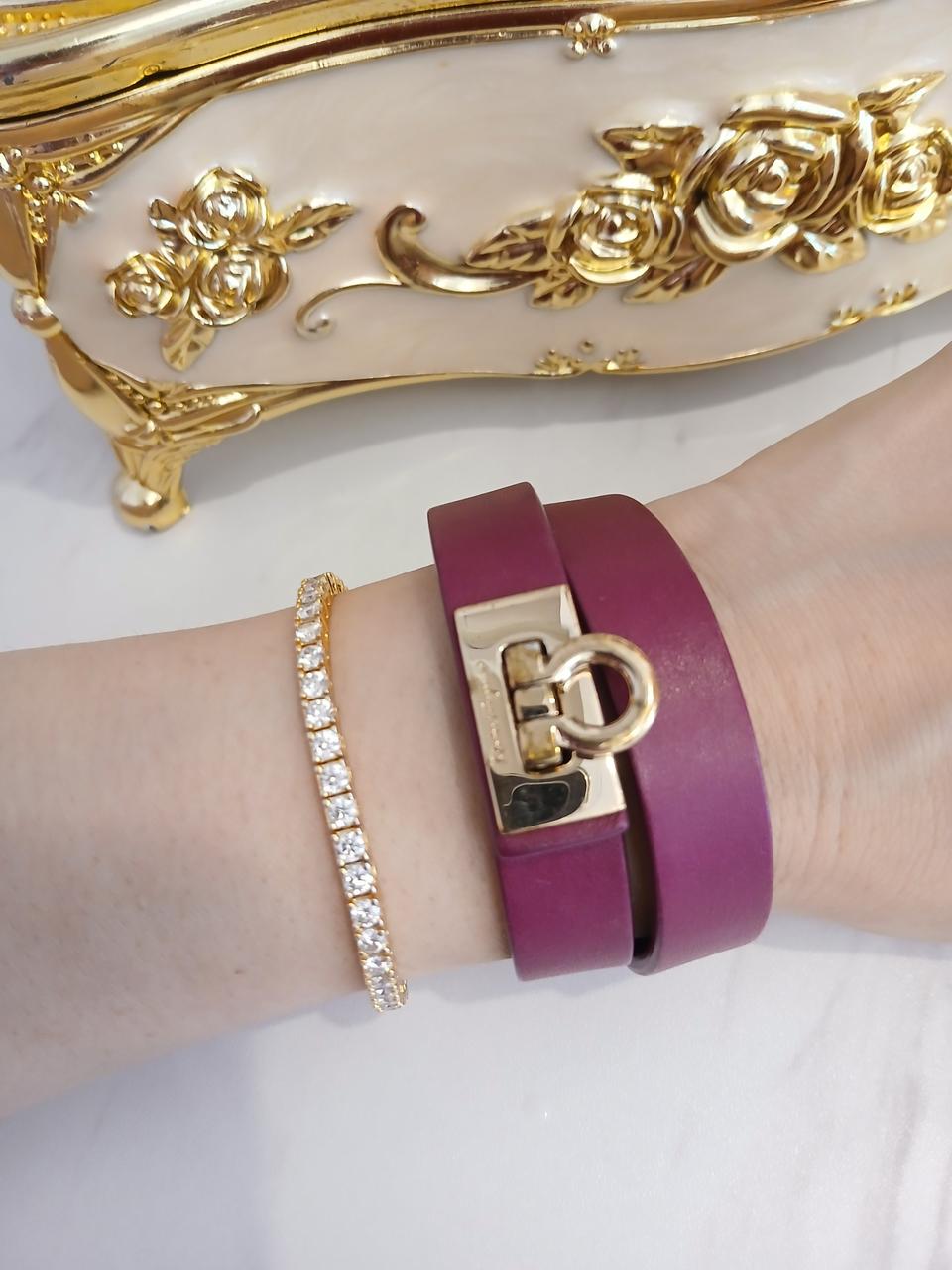 정품 > 페라가모 두줄 팔찌