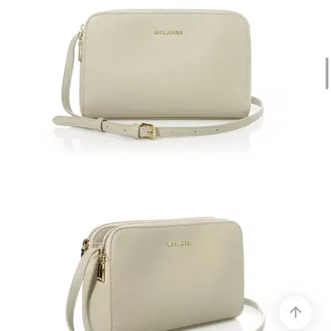 (원가 6.9) 맥끌라니 소가죽 크로스백 숄더백 아이보리