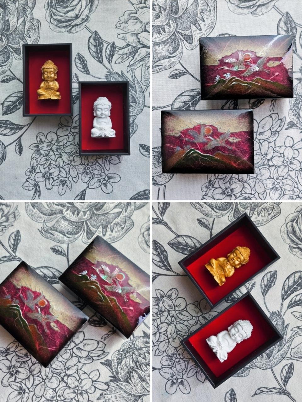 골드'화이트 미니석고방향제 2종