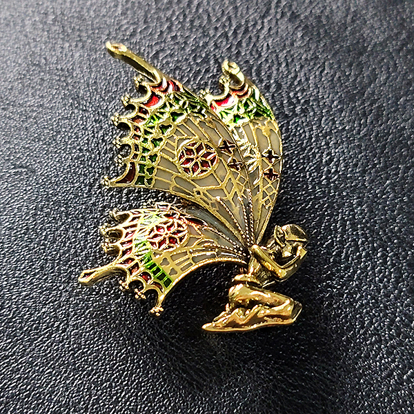 Notia 브로치 남자 여자 엔틱 빈티지 나비 정령 기도