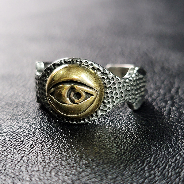 Cyrus 실버 남자 엔틱 빈티지 페르시아 신화 반지