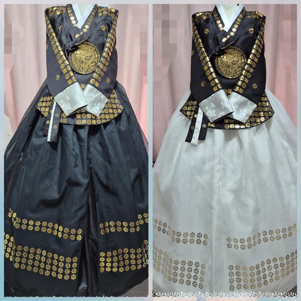 무대 행사용 금은박당의세트