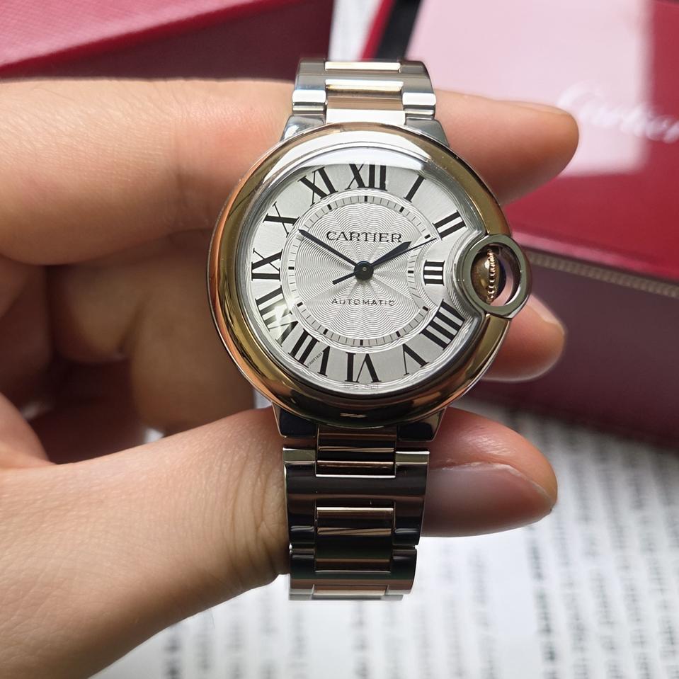 까르띠에 발롱블루33 로즈골드 콤비 W2BB0023 오토매틱 브레이슬릿