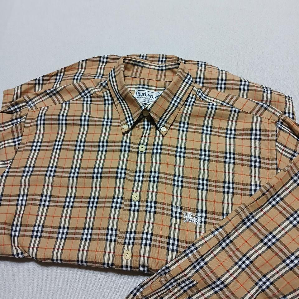 버버리 빈티지 체크 셔츠 남방 올드스쿨