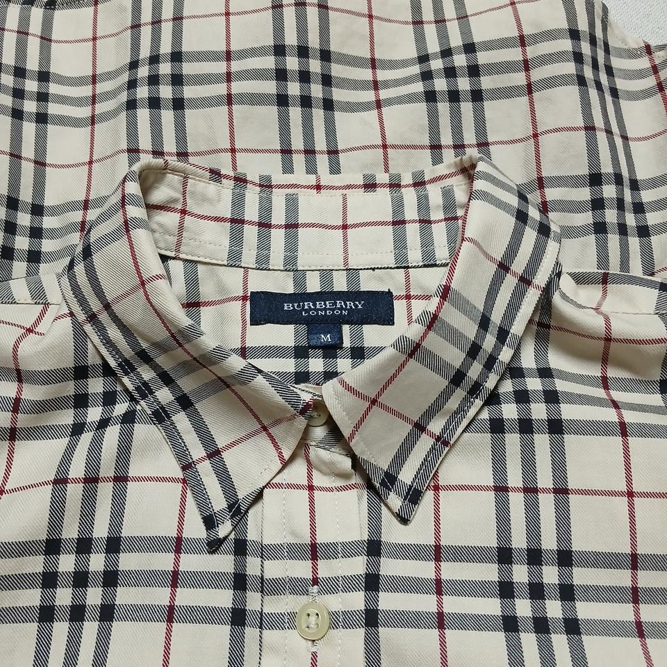 버버리 빈티지 우먼 체크 셔츠 남방 반팔