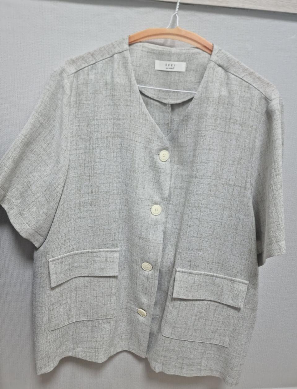 린넨 반팔 자켓