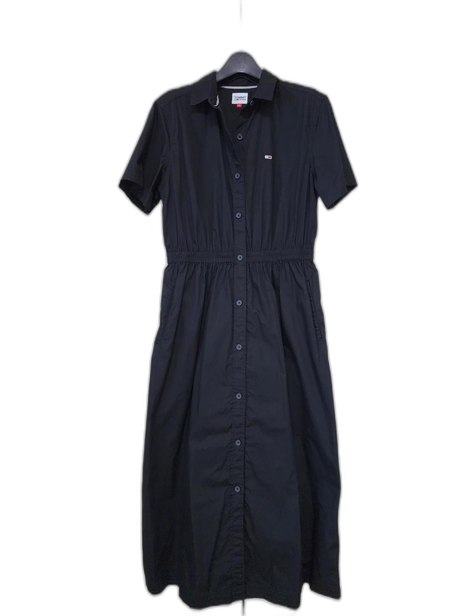 *타미진 맥시 포플린 셔츠 드레스.블랙.XS.