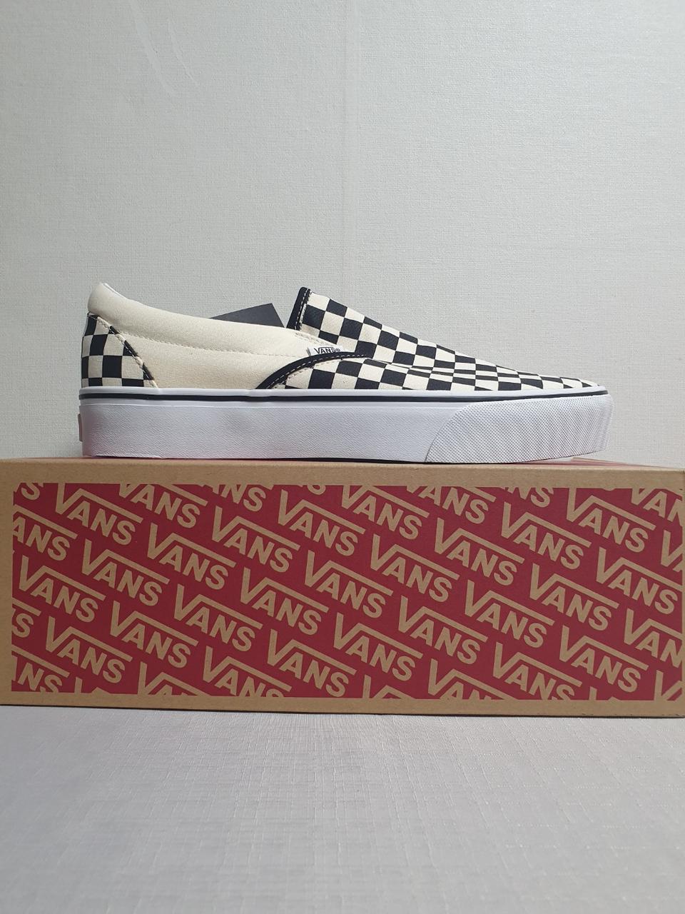 [ 새상품 / 정품 ] 300mm 반스 슬립온 체커보드 BK WH IV