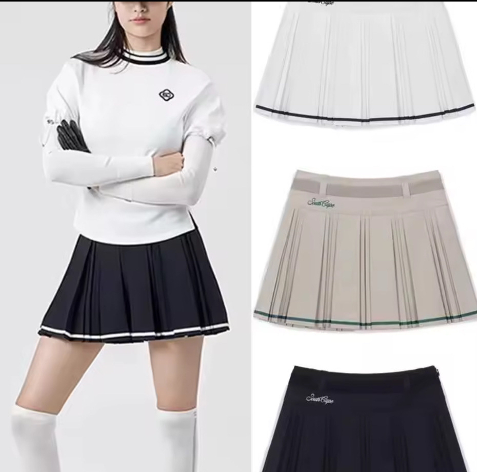 사우스케이프 플리츠 스커트 S