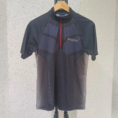 여성) 디스커버리 반집업 반팔 기능성티셔츠 95
