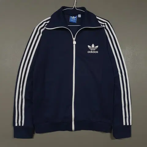 100 (L) 아디다스 유로파 파이어버드 트랙탑 져지 네이비 어항 솜