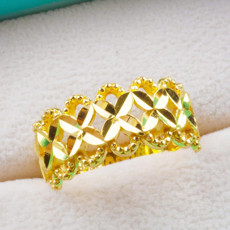 24k 순금 꽃컷팅 금반지 7.5g 2돈 두돈