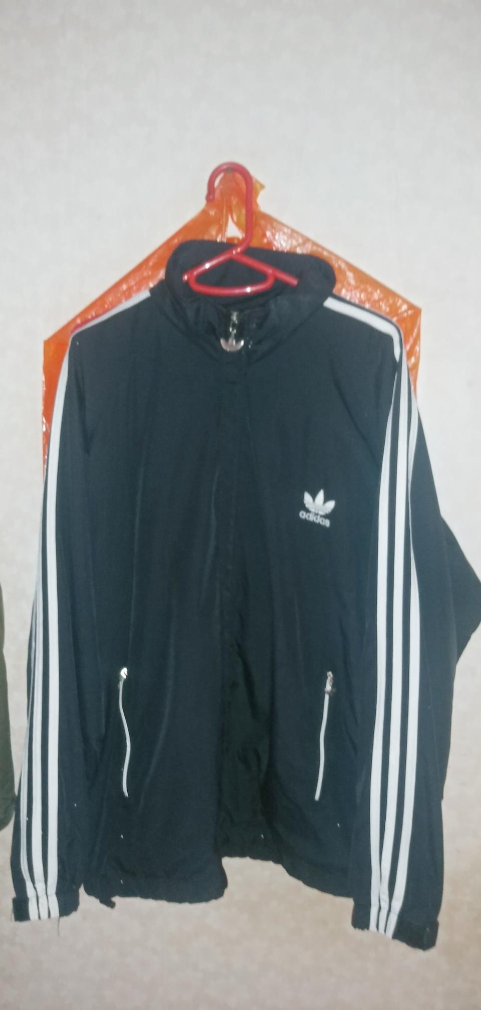 아디다스 삼선 바람막이-L