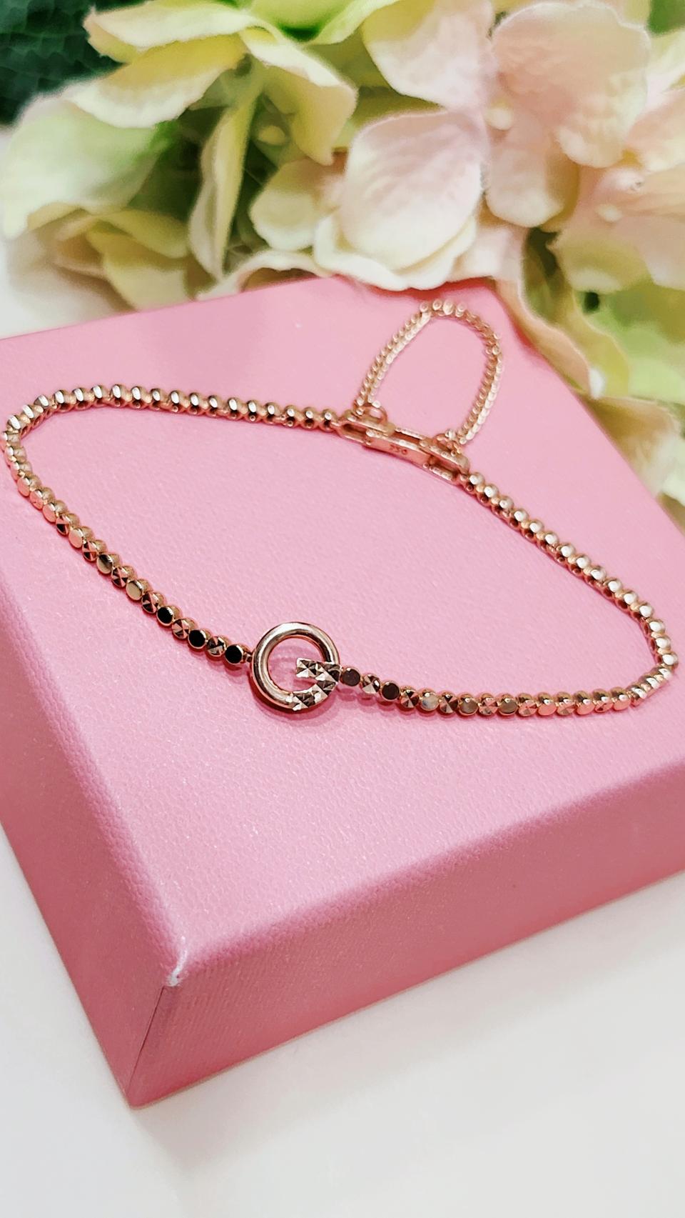 @정리가@ 18k 컷팅 G 써클팔찌