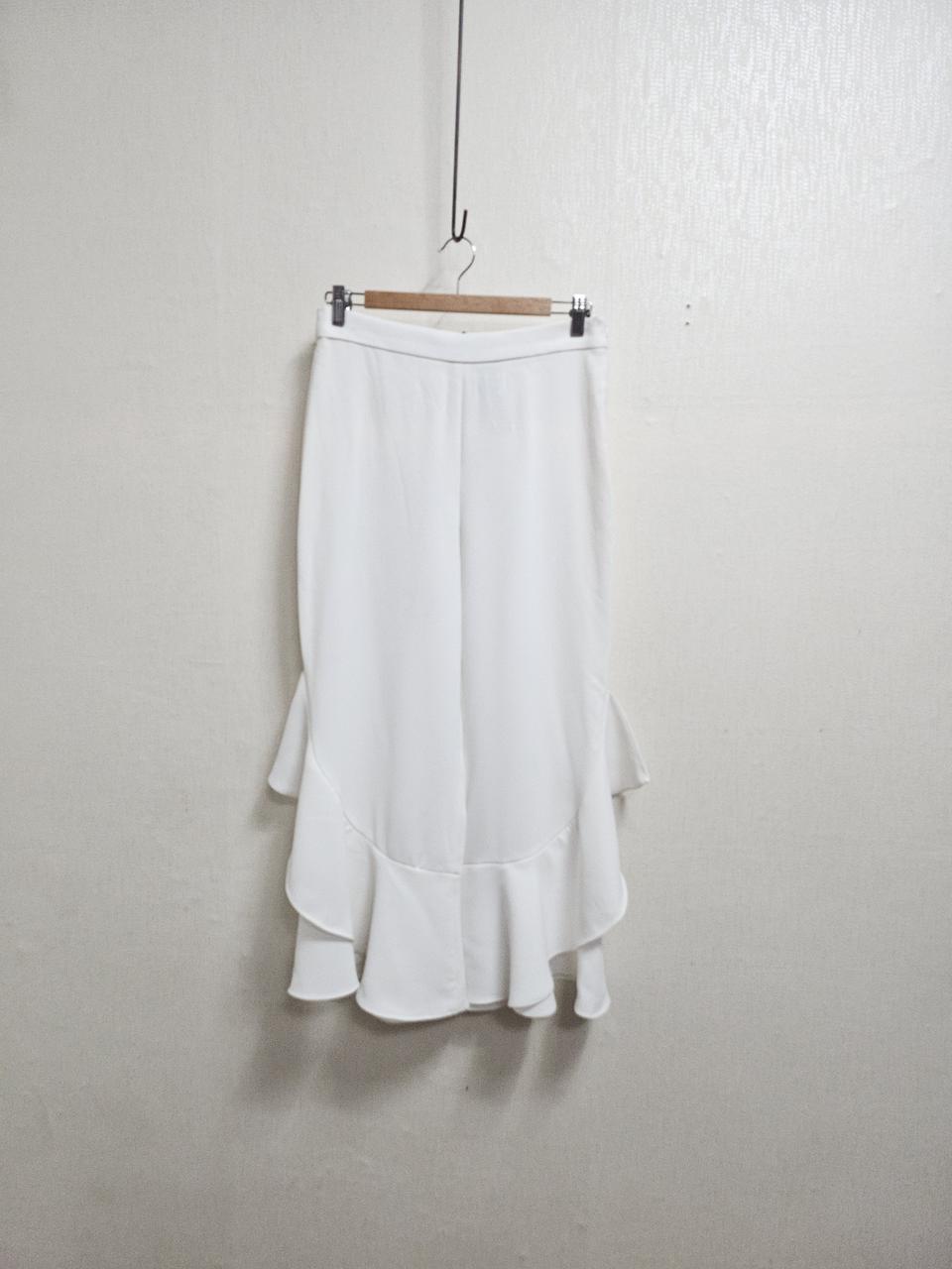 자라  화이트프릴와이드팬츠 28인치