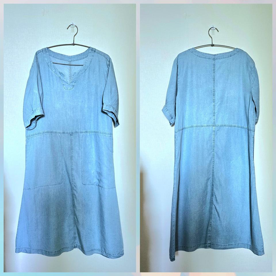 여름얇은데님원피스S.리오쎌소재